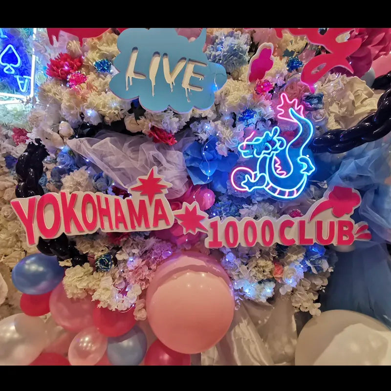 Yokohama 1000 Club Dragon Neon Sign