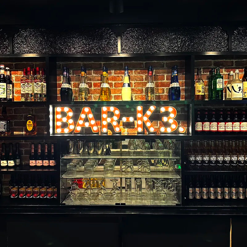 BAR-K3's neon sign