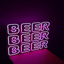 Load image into Gallery viewer, BEERBEERBEER-neonsign
