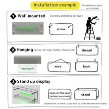 Load image into Gallery viewer, 英語 設置例 説明イラスト