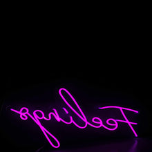 画像をギャラリービューアに読み込む, feelingsのネオンサイン