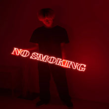 画像をギャラリービューアに読み込む, NO SMOKINGの赤いネオンサイン