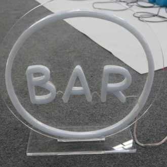 BAR アクリルチューブネオンサイン