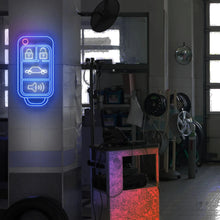 画像をギャラリービューアに読み込む, 車のキー_ネオンサイン