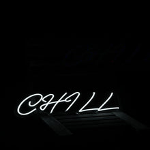 画像をギャラリービューアに読み込む, chillチルのネオン看板