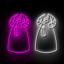 画像をギャラリービューアに読み込む, チマチョゴリ_赤_白_韓国_ネオンサイン_치마초고리