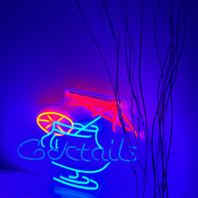 画像をギャラリービューアに読み込む, カクテルのネオンサイン