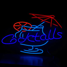 画像をギャラリービューアに読み込む, カクテルのネオンサイン