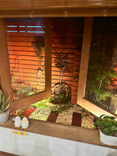 画像をギャラリービューアに読み込む, ガリネット店内から見る庭