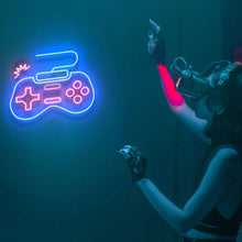 Load image into Gallery viewer, ゲームコントローラー_ネオンサイン