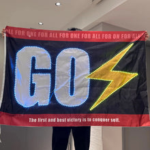 画像をギャラリービューアに読み込む, GO_光る横断幕