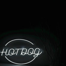 画像をギャラリービューアに読み込む, HOTDOGの白色文字ネオンサイン