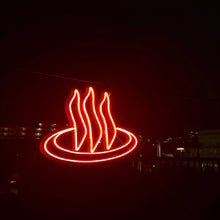 画像をギャラリービューアに読み込む, 温泉マークのネオンサイン