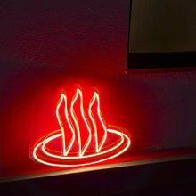 画像をギャラリービューアに読み込む, 温泉マークのネオンサイン