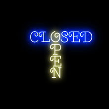 画像をギャラリービューアに読み込む, open-closed_ネオンサイン