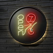 画像をギャラリービューアに読み込む, ワイングラスのOPEN_ネオンサイン