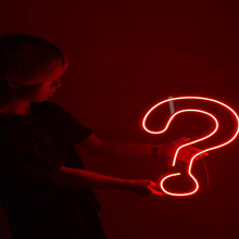 画像をギャラリービューアに読み込む, ? クエスチョンマークのネオン画像