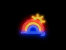 画像をギャラリービューアに読み込む, レインボー_ネオンサイン