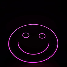 画像をギャラリービューアに読み込む, Smile絵文字のピンク色ネオンサイン