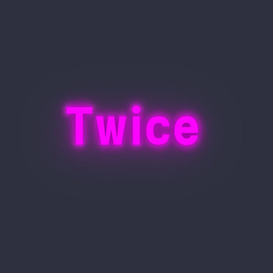 Twice ☓ カフェ ☓ ネオンサイン