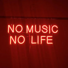 画像をギャラリービューアに読み込む, NO MUSIC NO LIFEのネオンサイン
