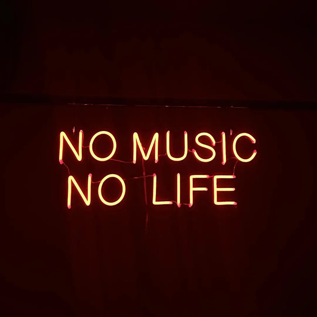 NO MUSIC NO LIFEのネオンサイン