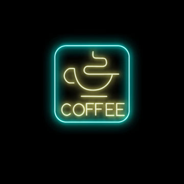 ネオンサイン　coffee/カフェ/コーヒー LED看板 COFFEE ネオン【3】
