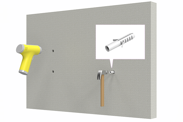 ネオンサイン 穴あけイメージ