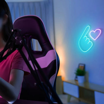 指ハート ☓ インテリア ☓ ネオンサイン – ネオンサイン（ライト