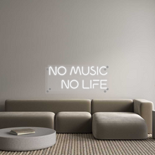 画像をギャラリービューアに読み込む, Custom Neon: NO MUSIC 
NO...
