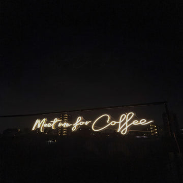 Meet me for coffee ☓ カフェ ☓ ネオンサイン – ネオンサイン