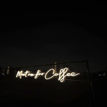 Meet me for coffee ☓ カフェ ☓ ネオンサイン – ネオンサイン