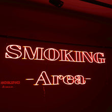 画像をギャラリービューアに読み込む, SMOKING AREA ☓ ネオンサイン
