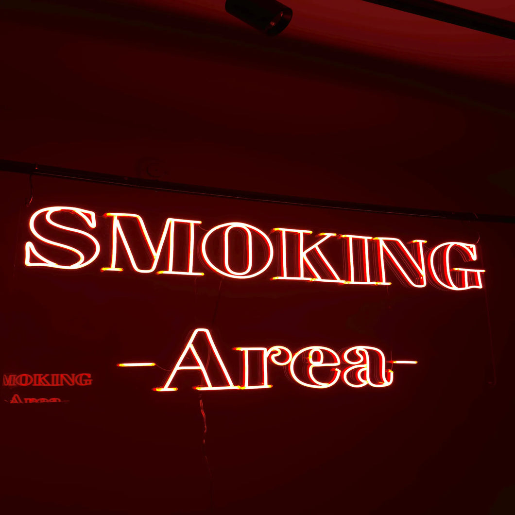 SMOKING AREA ☓ バー ☓ ネオンサイン