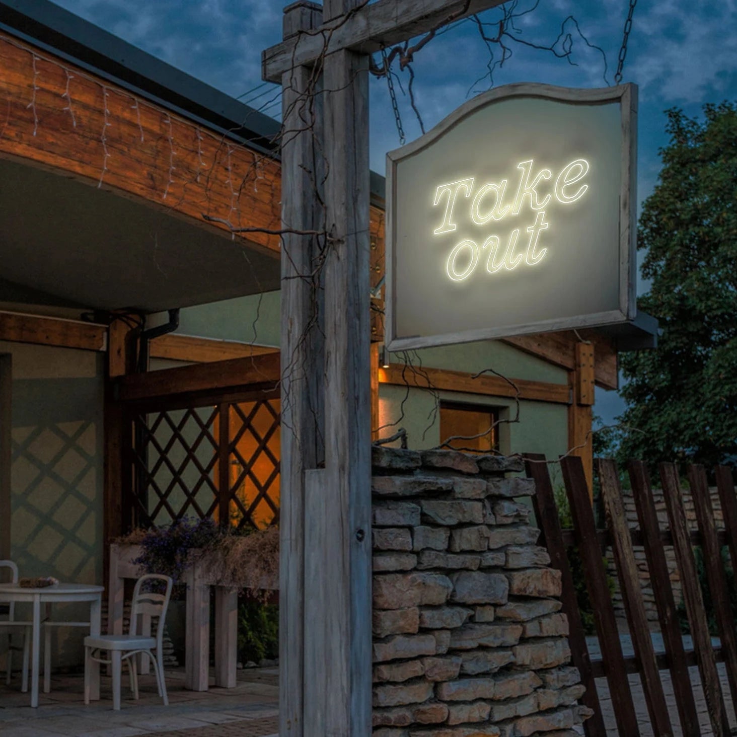 TAKE OUT ネオンサイン　照明　カフェ Take Out ☓ 飲食店 ☓ ネオンサイン – ネオンサイン（ライト・看板