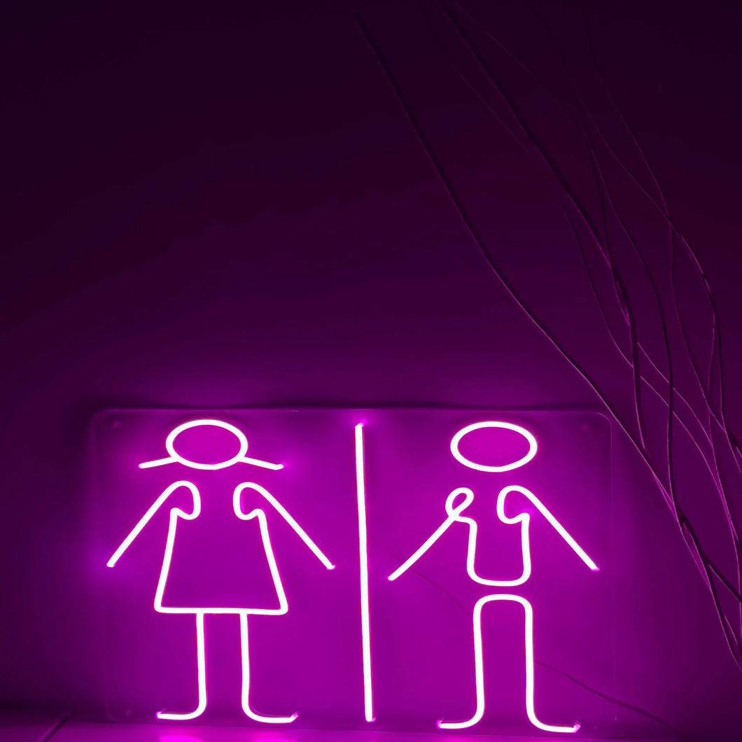 LEDネオントイレ看板誘導灯toiletネオンサインオーダーメイド LEDネオントイレ看板誘導灯toiletネオンサインオーダーメイド